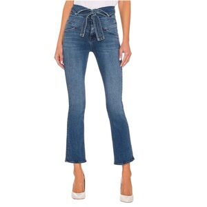 Mother The Triple Stack Insider Ankle in Chick Flick Wash Jeans Belted Size 26